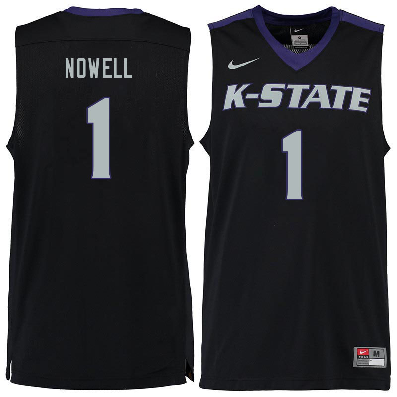 Men #1 Markquis Nowell Kansas State Wildcats College Basketball Jerseys Sale-Black